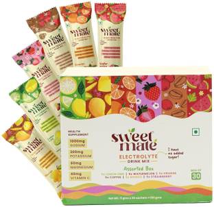 Sweetmate Sugar-Free Assorted Electrolyte Drink Mix | Stevia | 10x Hydration Boost Hydration Drink
