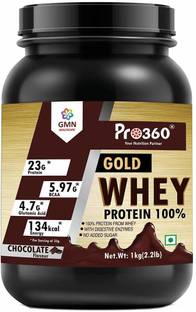 PRO360 Gold Whey Protein (100% Whey Protein)Nutrition Supplement Powder - No Added Sugar Sports Drink