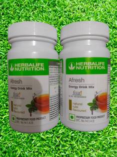 Herbalife Nutrition Afresh Energy Drink - Tulsi Flavor Combo Pack Of 2 Energy Drink
