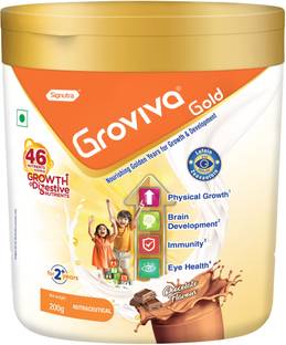 groviva Gold Protein Powder for Kids| 46 Key Nutrients | Supports Growth & Eye Health Nutrition Drink