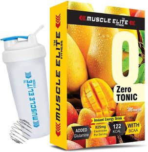 MUSCLE ELITE FITNESS Zerotonic Energy Drink |Carbs + Electrolytes + Aminos |Restore with sipper. Energy Bars