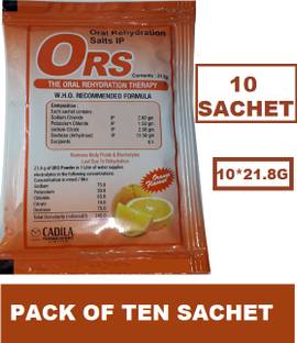 CADILA WHO FORMULATION ORS POWDER WITH ELECTROLYTES ELECTRAL (10*21.8G) Energy Drink