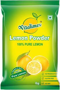 vitalime Lemon juice Powder| freeze Dried | Best for Flavoring,5g(Pack of 10) Energy Drink
