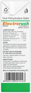 Electrorush ORS Orange Ready to Drink Oral Rehydration Contains Electrolytes | Pack of 15 Energy Drink