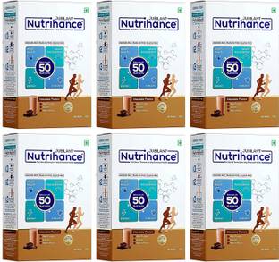 JUBILANT Nutrihance Complete Nutritional Drink Balanced with 50 Vital Nutrients ,400gm x Pack of 6 Nutrition Drink