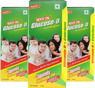 ROCK ON Glucose D Powder Instant Energy & Hydration With Vitamin D Energy Drink Energy Drink