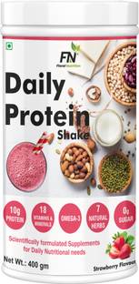 Floral Nutrition Daily Protein Shake with Herbal Blend, Omega-3, 18 Vitamins-For Energy, Immunity Nutrition Drink