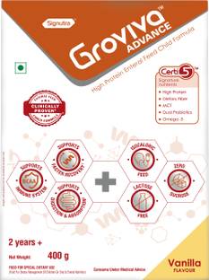 groviva Advance High Protein Enteral Feed Child Formula Vanilla 400 Gram Nutrition Drink