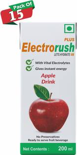 Electrorush PLUS Apple Ready to Drink Oral Rehydration Contains Electrolytes | Pack of 15 Energy Drink