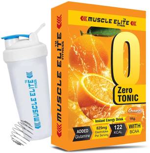 MUSCLE ELITE FITNESS Zerotonic Energy Drink |Carbs + Electrolytes + Aminos |Restore with sipper. Energy Bars