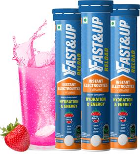 FAST&UP Reload Hydration & Energy Drink With Electrolytes - Effervescent Tablets Hydration Drink