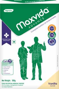Maxvida Advance Complete Nutrition for enteral Feeds Jar -500g (Vanilla) Hydration Drink