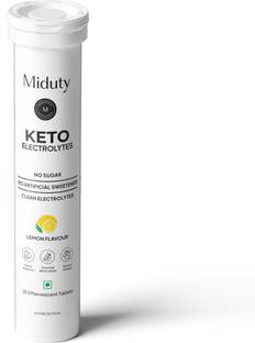 Miduty Keto Electrolytes-Hydration-Mineral Balance-Keto Diet-Sugar free-Effervescent Energy Drink