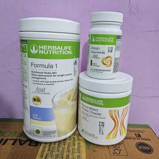 Herbalife Nutrition FORMULA -1 KULFI SHAKE &PROTEIN POWDER200GM & ENERGY DRINK ELAICHI AFRESH 50GM Nutrition Drink