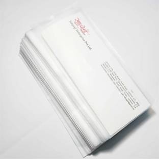 Sahyogi Enterprises Transparent Envelope 4"X9" Inchs Embossed Glossy Synthetic Envelope Nontearable Envelopes