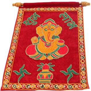 LWM CELEBRATIONS PVT LTD Ganesha Printed Red Lagna Patrika for Wedding Envelopes