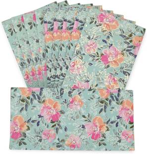 LIFAFEWALA Digital Print Small Flower Design Shagun Envelope in Matt Finish| Envelopes