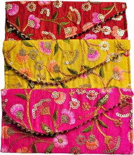 Navvya Luxury Embroidered Envelope for Weddings & Gifting | Shagun Money Envelopes