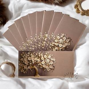 LIFAFEWALA Exclusive Designer Money and Shagun Envelopes for Wedding,Gifting |(UV) (Foil) Envelopes