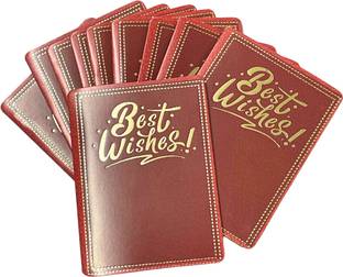 Vanya Creations Shagun Envelopes for Gifting Cash Wedding Money, Best Wishes Print Passport Fold Envelopes