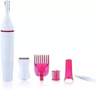 ALORNOR 5 in 1 Trimmer for Face, Underarms and Bikini line,Painless Eyebrow Epilator Cordless Epilator