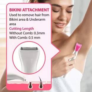 domnikyas Sweet Trimmer Unisex-16 Trimmer 30 min Runtime 1 Length Settings (White) Cordless Epilator