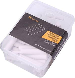 Qalam Kaari Slim Battery Operated Eraser Refills - 30pcs of 5x25mm & 40pc of 2.3x25mm Eraser