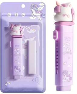 C J Fashion hub CJ Fashion Hub UNICORN Shaped Eraser for Kids Non-Toxic Eraser