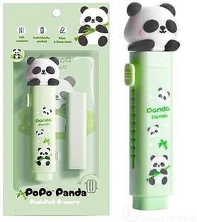 N J FASHION HUB Eraser for Kids – Panda Cutter Shaped Eraser Set for Kids, Non-Toxic Eraser