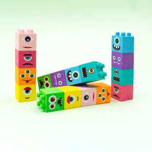 TINZORI DIY Monster Theme Eraser Non-Toxic Eraser