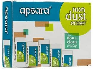 APSARA Non Dust Erasers Pack Of 20 Non-Toxic Eraser