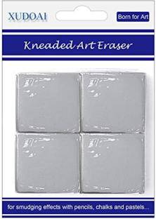 53 Arts 4pcs Art Kneaded Eraser, Soft Durable Sketch Putty Rubber Non-Toxic Eraser