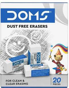 DOMS Dust Free Eraser Pack of 40 Non-Toxic Eraser