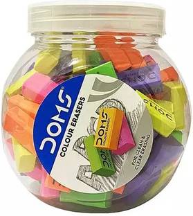 DOMS Eraser With Jar Rectangular Dust Free Non-Toxic Non-Toxic Eraser