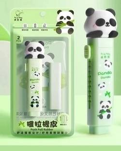 triple paper Cute Cartoon Eraser Stationery Set with Cartoon Design Push-Pull Eraser Non-Toxic Eraser