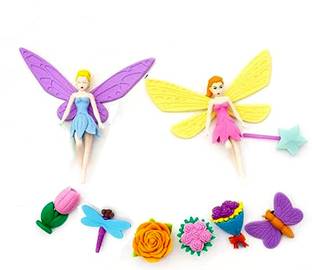 TECHNOCHITRA 3D Angel Shape Erasers Set of 10 Pcs Non-Toxic Eraser