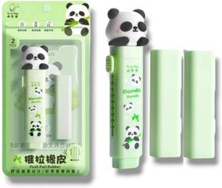 AWEJOY Panda Shaped Eraser Set for Kids - Fancy Stationery & Birthday Gift Non-Toxic Eraser