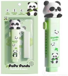 N J FASHION HUB Eraser for Kids – Panda Cutter Shaped Eraser Set for Kids, Non-Toxic Eraser