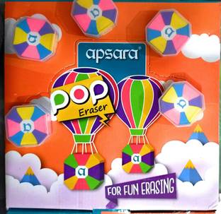 APSARA Pop Erasers Non-Toxic Eraser