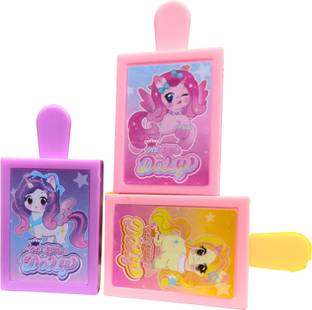 Nivu Magic Box Eraser - Cute Pencil Eraser for Kids, Girls School Student - Kawaii Non-Toxic Eraser