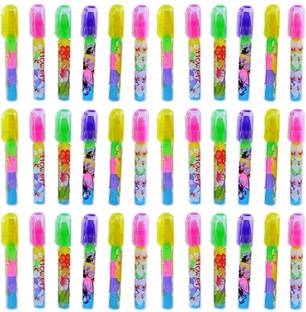 Parseed Pen Style Erasers- Stacking Pen Type Erasers for Kids Non-Toxic Eraser