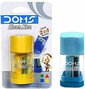 DOMS Erasener Eraser + Sharpener Single Pencil Sharpeners Non-Toxic Eraser