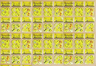 Furnish Marts Lovely Happy Funny Smiley Erasers / Rubber Birthday Return Gifts for Kids (Pack of 144 Pcs Erasers / 36 Packets) Non-Toxic Eraser