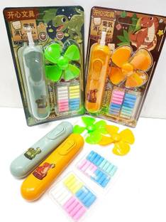 SHA Dinosaur Electric erasers Fan Refills for kids set-1 Non-Toxic Eraser