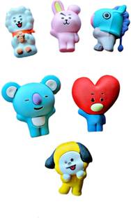 AARNASHOPPE UNIQUE BTS ERASERS MULTICOLOUR BIRTHDAY RETURN GIFT FOR KIDS, NON TOXIC Non-Toxic Eraser