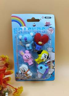 Paper Bear BT21 FunRub Eraser Non-Toxic Eraser