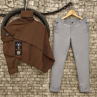 Black Deer Men Shirt Pant Set