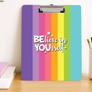 articious Clipboard for Exams, Drawing, Writing, (Size - 24x36 cm) Sturdy-Believe in You
