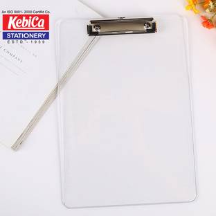 Kebica Exam Pad Flexible Board Transparent Clipboard Writing Pad 1pc