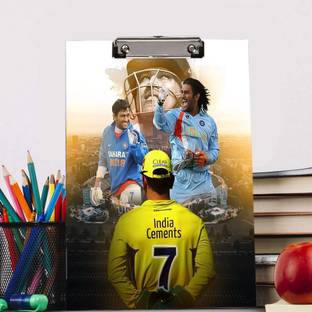 ASM Dhoni Thala 7 Digital reprint examination pad school collage Size 14x10 inch